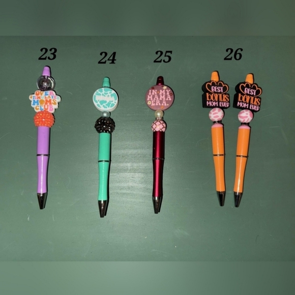 Handmade Colorful "Mom" Novelty Pens - Choose One - Picture 2 of 9